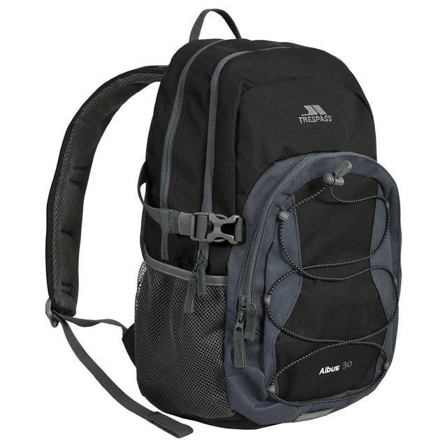 Trespass Albus Backpack Perfect Rucksack for School Hiking Camping or Work, 30 Litre with Padded Straps, Multi Function Adjustable Backpack with Internal Pockets