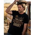 thumbnail image 2 of Funny Cowboy Shirt for Men Adults T-Shirt, 2 of 7