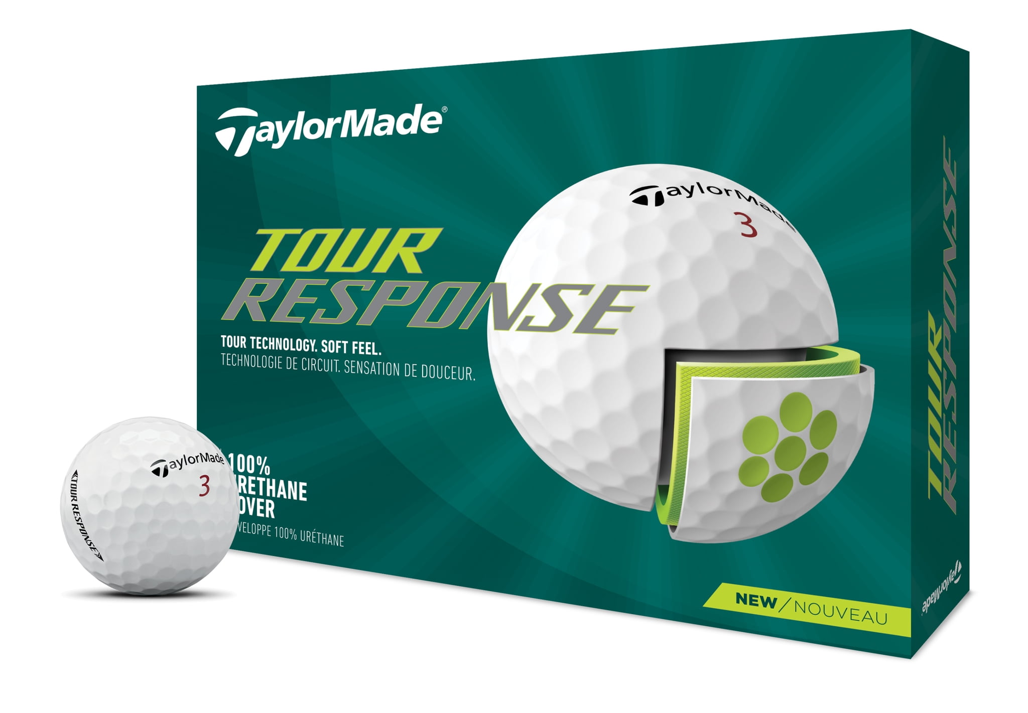 TaylorMade 2022 Tour Response Golf Balls 12 Pack, White