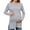 Grey, variant on Womens Maternity Long Sleeve Shirts Ribbed Pregnancy Sweaters Crew Neck Split Side Knit Tunic Tee Top Black, Size XXL