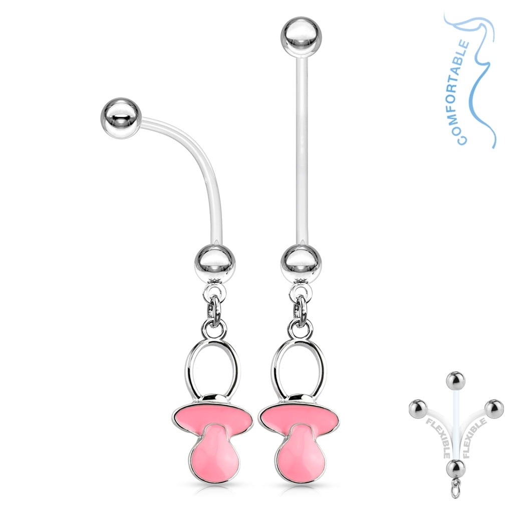 Pregnancy Belly Rings Bioflex Surgical Steel Pregnant Navel Naval