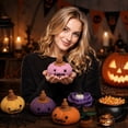 thumbnail image 3 of Mini Crochet Pumpkin Halloween Plush, Handmade Stuffed Animal Toy, Spooky Knit Jack-O-Lantern Decor, Halloween Gifts, 1.97 Inch, 3 of 6