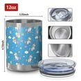 thumbnail image 3 of 12oz Tumblers Blue Cartoon Unicorn Gift Balloon Cloud Vacuum Insulated Stainless Steel Travel Tumbler Cups Mug with Lid and Straw for Beer,Coffee,Beverages with Cleaning Brush for Cold Hot Drinks, 3 of 5
