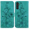thumbnail image 2 of Compatible avec Samsung Galaxy A54 5G Étui Portefeuille Embossé Lily avec Porte-Cartes Étui à Rabat en Cuir PU, 2 of 5
