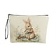 thumbnail image 2 of Easter Storage Bag Foldable Makeup Organizer Portable Travel Cosmetic Pouch with Zipper Closure Cute Bunny Egg Pattern Waterproof Toiletry Bag for Women Girls Accessories Home Decor Holiday Gift, 2 of 6