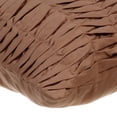 thumbnail image 2 of The HomeCentric Pillow Cover, Brown Pack of 2, 14x14 inch (35x35 cm) Twisted Pintucks Decorative Pillow Covers by The HomeCentric, Solid Color Pillow Covers, Pillow Covers Easter - Brown Wind Folds, 2 of 6