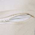 thumbnail image 3 of Laddha Home Designs Handwoven Embroidered Cotton Lumbar Pillow Cover - 36" - Gray and White, 3 of 8