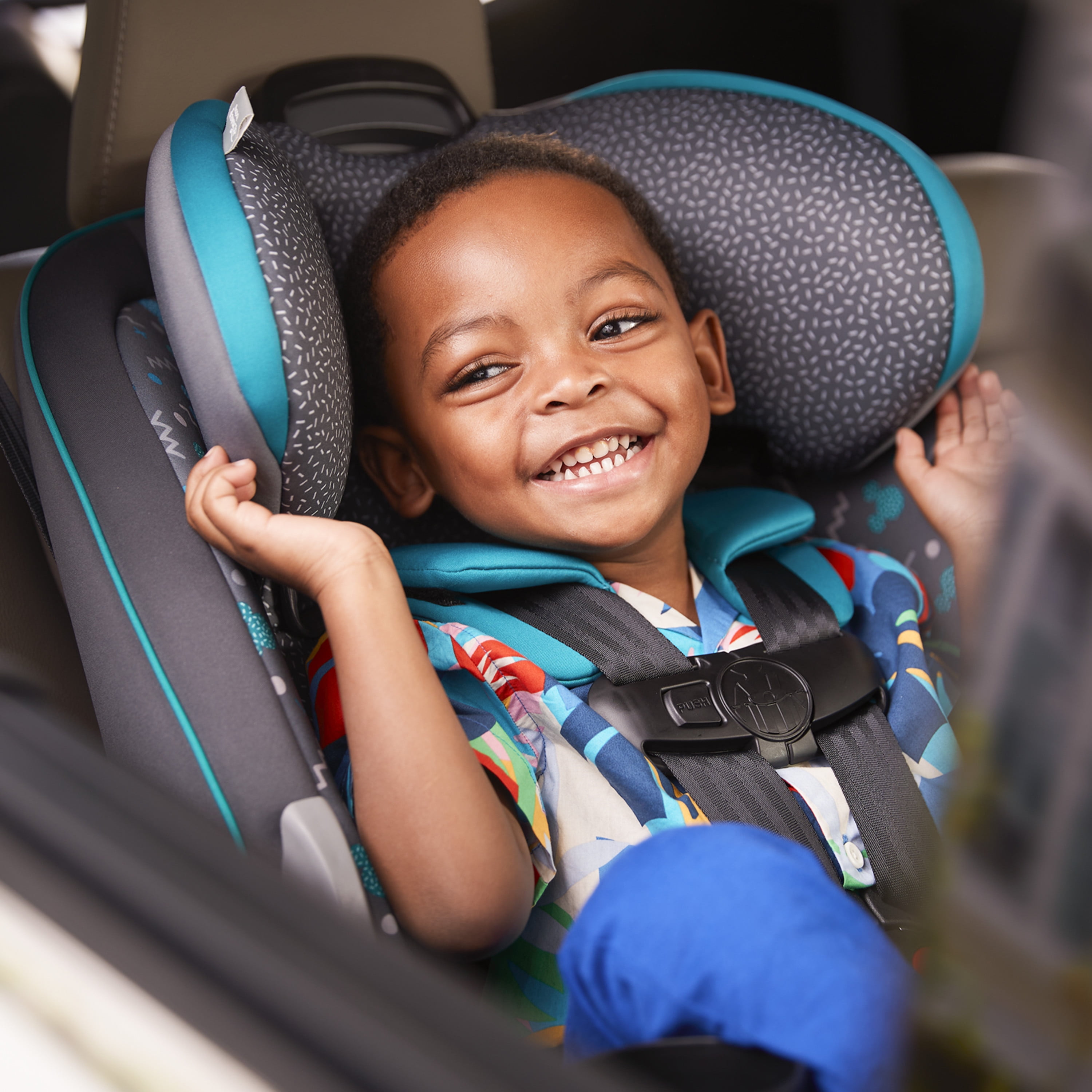 Disney Baby Grow and Go All-in-One Convertible Car Seat, Mickey Sprinkle, Infant & Toddler, Unisex