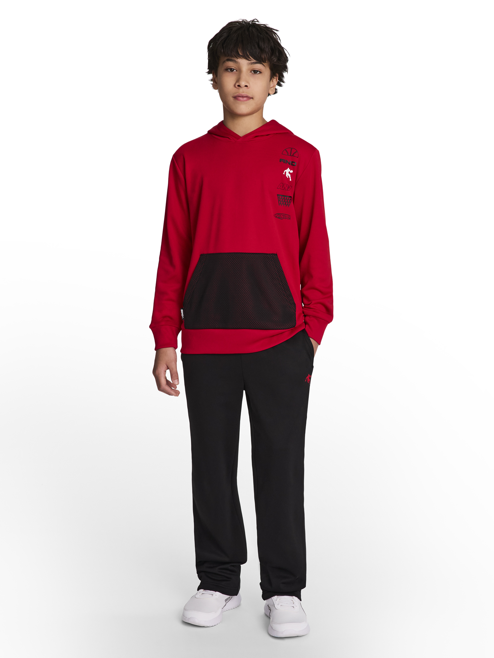 AND1 Boy's Athletic Buzzer Beater Straight Leg Pant, Sizes 4-18