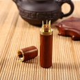 thumbnail image 5 of Wood Toothpick Holder With Lid Portable Toothpick Box Capsule Case Container Natural Crafts For Home Travel Use, 5 of 5