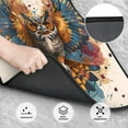 thumbnail image 3 of Wukai Colorful Owl Tattoo Art Print Car Foot Mat Set of 4 Pieces, Anti-Slip Neoprene Auto Floor Mats Carpet, Universal Fit Automotive Floor Foot Mats Set for SUV, Van, Trucks, 3 of 6