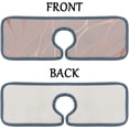 thumbnail image 6 of SKYSONIC Faucet Absorbent Mat 4 Pcs Pink Marble Design Kitchen Faucet Splash Catcher Washable Counter Drying Pads Behind Faucet for Kitchen Bathroom, 6 of 7