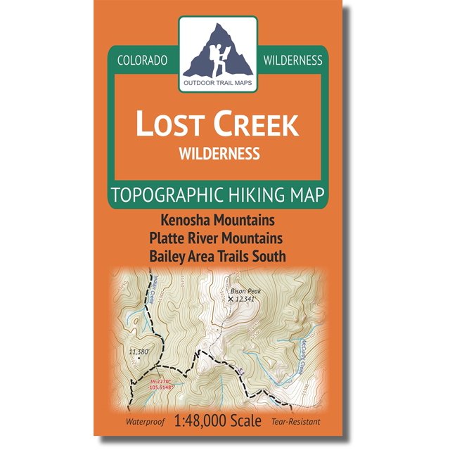 Outdoor Trail Maps LLC Lost Creek Wilderness - Colorado Carte Topographique de Randonnée (2022)