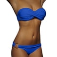 thumbnail image 2 of TAIAOJING Women's High Waisted Bikini Sets Detachable Strap High Waisted Bikini Sets Metal Ring Sexy Swimsuit Two Piece Bathing Suits, 2 of 5