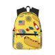 thumbnail image 1 of Mochila para el día del perrito caliente, mochila para portátil, bolsa de viaje, senderismo, mochila de negocios para mujeres y hombres., 1 of 5