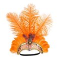 thumbnail image 1 of braveheart Couvre-Chef à Plumes de Spectacle Girl Plumes de Spectacle Girls pour Spectacles orange, 1 of 6