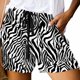 thumbnail image 5 of Pantalones Cortos de Tamaño Más Grande para las Mujeres Imprimir Cómodo Cordón Casual Elástico de la Cintura Bolsillo Pantalones Cortos Sueltos, 5 of 5