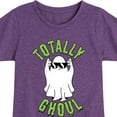 thumbnail image 3 of Instant Message - Fall - Totally Ghoul; Cool Ghost - Toddler & Youth Girls Short Sleeve Graphic T-Shirt, 3 of 6