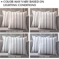 thumbnail image 5 of Decorative Farmhouse Throw Pillow Case, Set of 2 Cream/Off-White with Blue Stripes Modern Accent Square 20" x 20", Throw Pillow Cover for Sofa Couch Chair Bedroom, 5 of 6