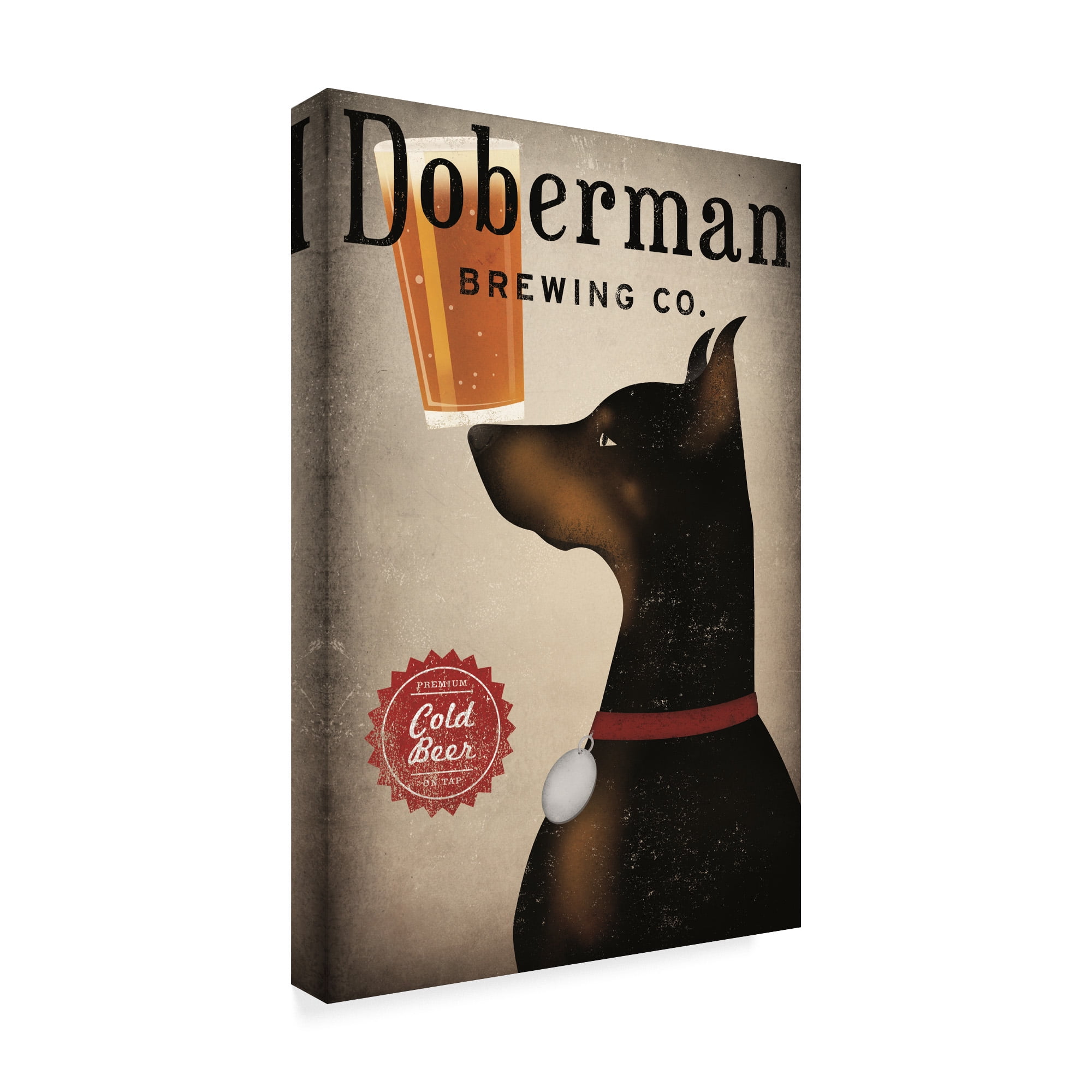 Trademark Fine Art 'Doberman Brewing Company' Canvas Art by Ryan Fowler