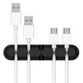 thumbnail image 1 of Matsuzay Devanadera de Cable de silicona, soporte de enchufe, Cable de escritorio de gestión, Cable USB, de datos, organizador de almacenamiento Electrónica negro, 1 of 1
