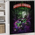 thumbnail image 5 of Monster Grave Digger Trucks 4 Pcs Shower Curtain Sets Non-Slip Rugs Bath Mat Toilet Cover U Shaped Mat for Bathroom Decor Mats, 5 of 8
