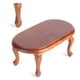 thumbnail image 3 of Casa de muñecas en miniatura mesa europea retro pequeña exquisita buena textura 1:12 mini muebles de casa de muñecas para decoración de niños Color nogal, 3 of 5