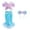 Dress+Headband, variant on SUEE Mermaid Costume Dress for Girls Princess Fancy Cosplay Tail Dress Sets, 2-Piece, Size 3-8 year