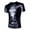 Black, variant on Mens Shirts Short Sleeve Tops Casual Shiny V-Neck Teen Trend Slim Yellow