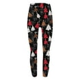 thumbnail image 5 of Zedker Women's Christmas Printing Casual Yoga Pants Tight Leggings Trousers with Pockets, 5 of 5