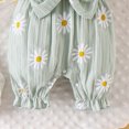 thumbnail image 6 of Kaprioy Baby Girl Summer Clothes Short Sleeve Daisy Print Bubble Romper Bow Shorts Jumpsuit Outfit 0 3 6 9 12 18 Months Girls Summer Clothes, 6 of 8