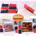 thumbnail image 5 of 3D Calendar 2026 with LED and Switch, Christmas Tree Time Piece Calendar Tear-Away Paper Art Notepad Creative 3D Memo Artsy Pad Calendars for Record Planner Bookmark Gift Decorative Decor (No battery, 5 of 10