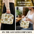 thumbnail image 2 of FOR U DESIGNS Sunflower Print Bible Cover Case Quilted Bible Carrier Tote Bag Lightweight Protective Church Organizer Holder Bag Christian Bible Accessories Gifts, 2 of 7