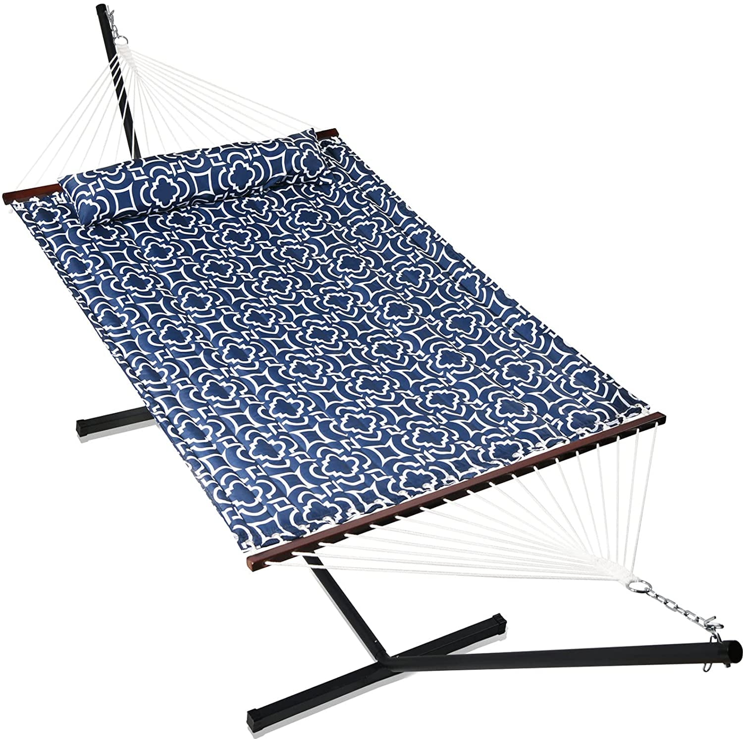 Terrace Hammock with Stand Combo Heavy Duty 12.8FT Freestanding
