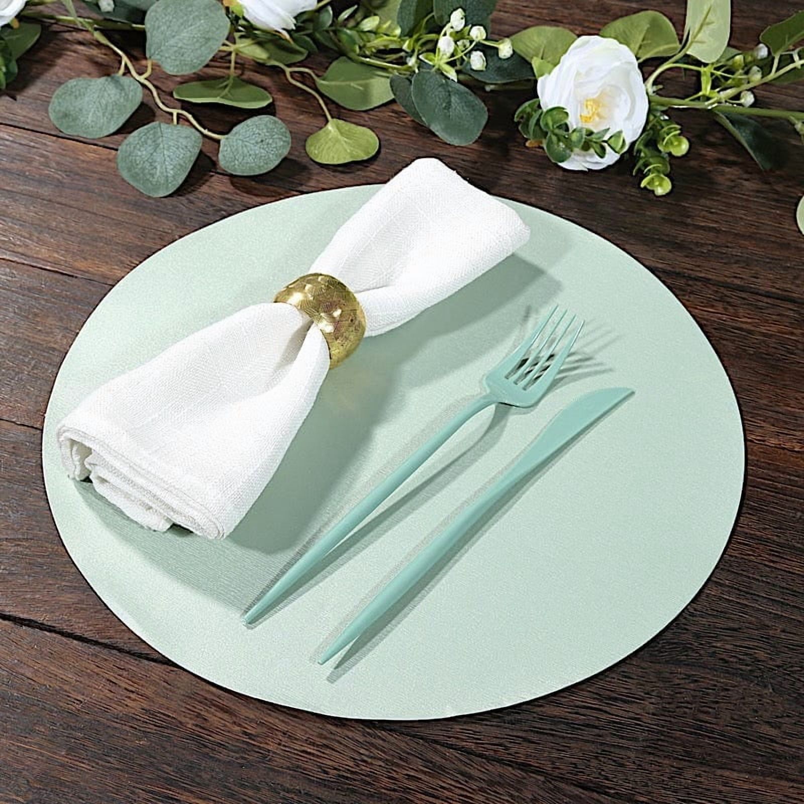 Balsa Circle 50 Round 13 in Sage Green Disposable Paper Table Placemats Party Events Decorations Supplies