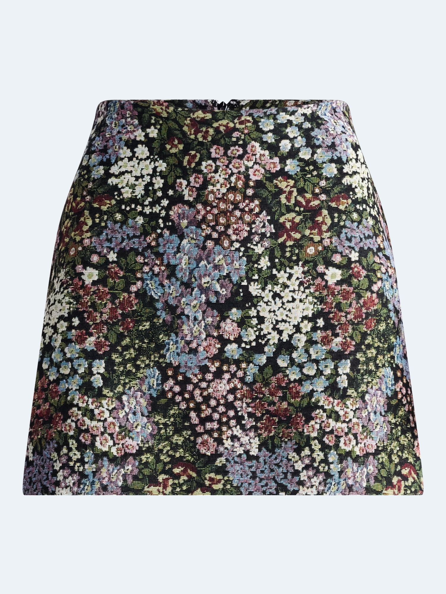 Free Assembly Women's and Women's Plus High-Rise Jacquard Mini Skirt, Sizes 0-28W