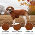 thumbnail image 3 of XXL Dog Sweater,Thermal Knit Big Dog Sweater Christmas,Pet Turtleneck Doggy Sweatshirt for Extra Large Dogs Boy Girl,Stretchy Large Dogs Cold Weather Outfit Pitbull Clothes,(Green XXL), 3 of 7