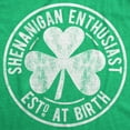 thumbnail image 2 of Mens Shenanigan Enthusiast T Shirt Funny Saint Patricks Day St Patty Green Tee Graphic Tees, 2 of 7