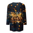 thumbnail image 6 of Ladies Tops And Blouses 2026 T Shirt Casual 3/4 Sleeve Graphic Tees New Years Countdown Tops Womens Tops, 6 of 6