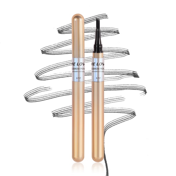 Hot6sl Ofertas de La Semana Lápiz Líquido para Cejas Four Forks Lasting In Aplicadores Punta de Tenedor Lápiz para Natural And Preciso para Principiantes Sudor 24 Horas 3 Ml