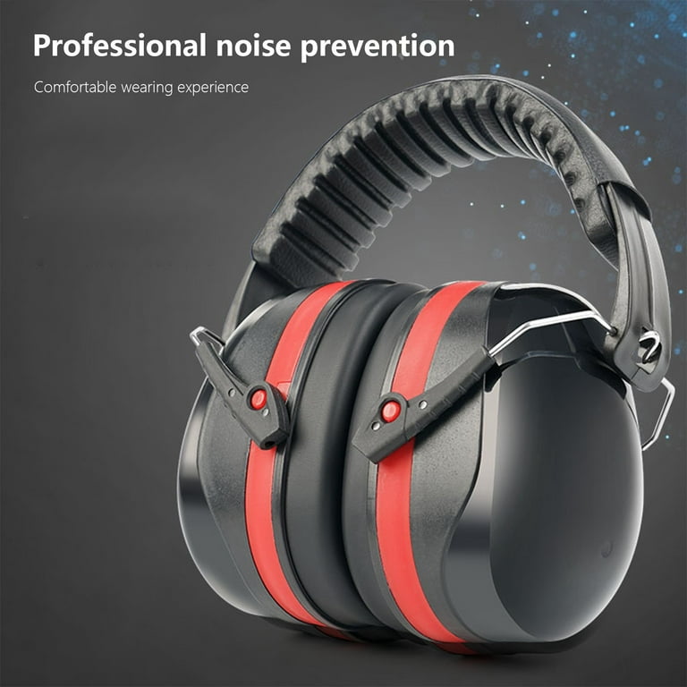 GBSELL Headphones With Microphone Noise Reduction Safe Ear Muffs Hearing Protection Earmuffs Nrr 28Db Noise Sound Protection Headphones For Mowing Construction Woodwork Adult Kids Walmart
