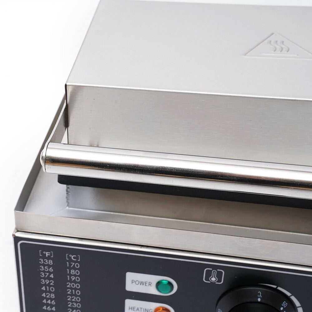 Commercial Electric Stick Waffle Maker, 1550W Non-Stick Cast-Aluminum Machine for 6 Waffles