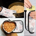 thumbnail image 5 of Yayeee Oven Mitts and Pot Holder Set of 2 Heat Resistant Kitchen Gloves Baking Hot Pad, Cute Elephant, 5 of 5