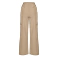 thumbnail image 3 of Zuesphe Womens Pants Casual Wide Leg Capri Pants for Women Plus Size Pull on Baggy Pants Women Cargo Womens Fashion Pants Trendy Cargo, 3 of 5