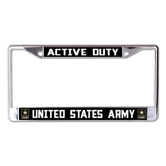 U.S. Army Active Duty Chrome License Plate Frame