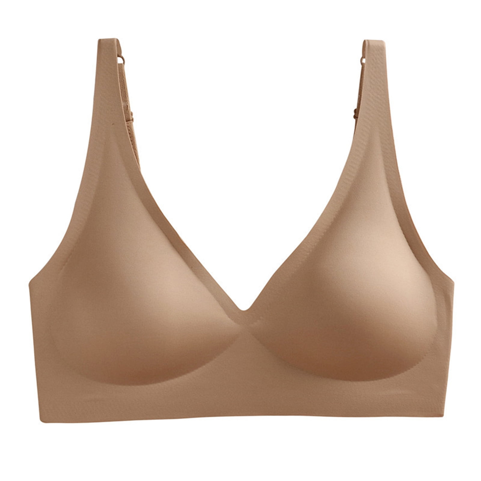 harmtty Women Bra Large Cup Solid Color Large Size Bow Bra Underwired Push  Up Full Coverage Underwear Plus Size,Khaki,36/80D