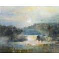 thumbnail image 2 of Jennings, J Austin 14x12 White Modern Wood Framed Museum Art Print Titled - Valley Blue, 2 of 4
