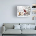 thumbnail image 2 of Canvas Wall Art - Liz Zernich 'Pups Find Santa' Wall Art for Living Room, Bedroom, or Office DÃ©cor by Trademark Fine Art - 19 x 14 Inches, 2 of 4
