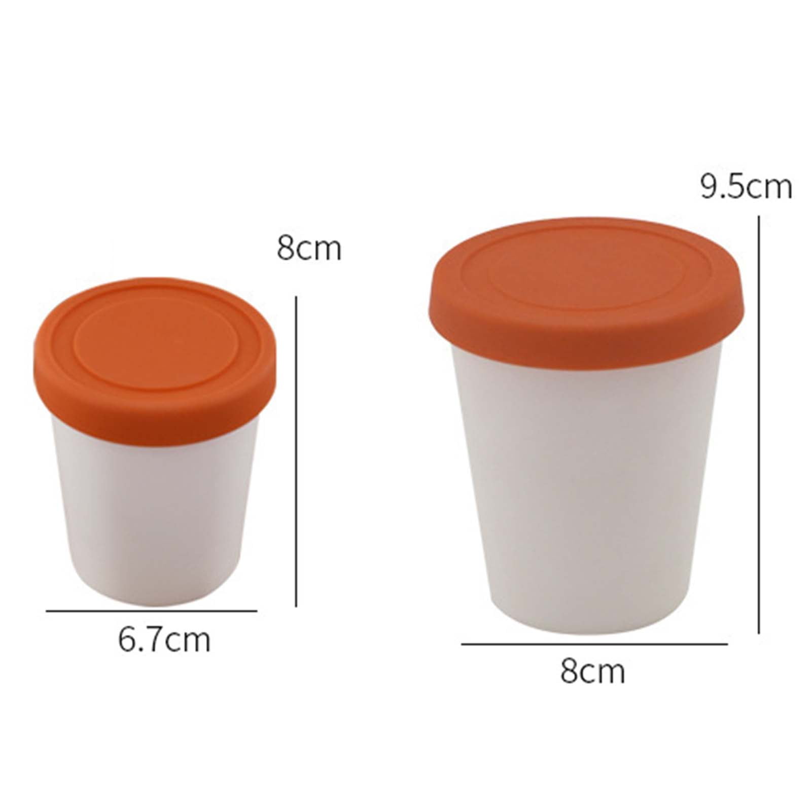 Reusable Freezer Containers With Screw-on Lids - Perfect For Storing Sugar,  Water, And Desserts - Foam Ruda Ice Cream Cups - Sealed Storage Boxes For  Dry Food - Freezable Kitchen Utensil - Temu