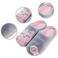 thumbnail image 4 of Mujer 38-39 Invierno Dibujos animados Gato de la suerte Zapatos de algodón-Gris Xemadio 2034320-11, 4 of 9
